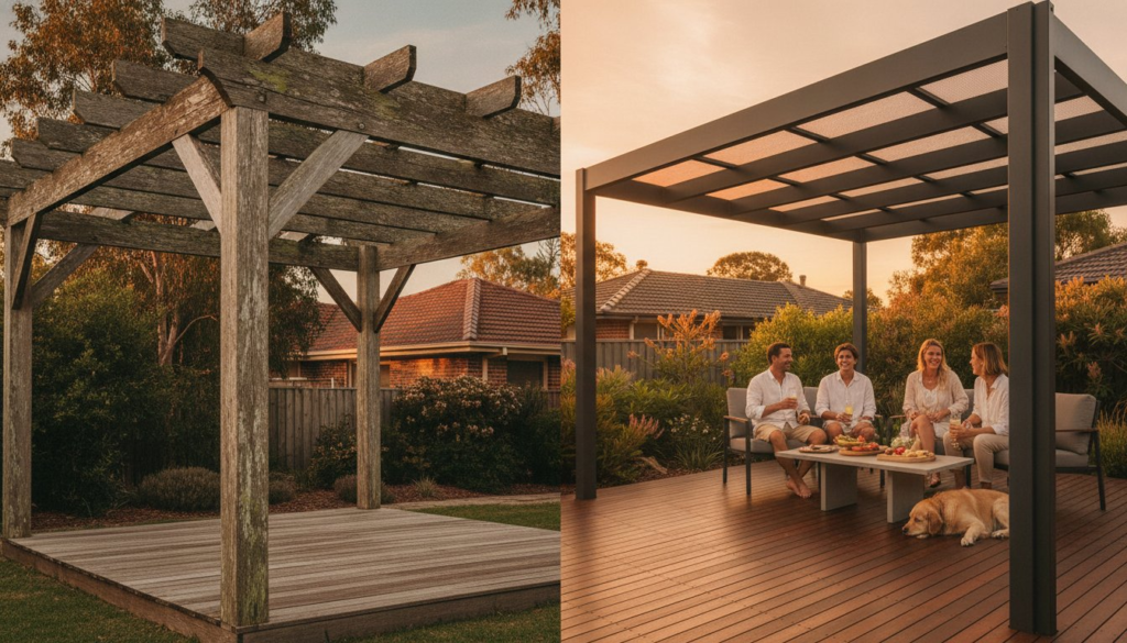 Aluminium vs Timber Pergolas: The Ultimate Comparison for Australian Homeowners in 2026