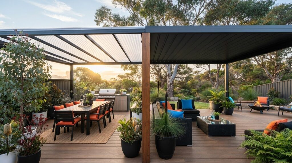 Choosing Between Polycarbonate and Metal Pergola Roofing